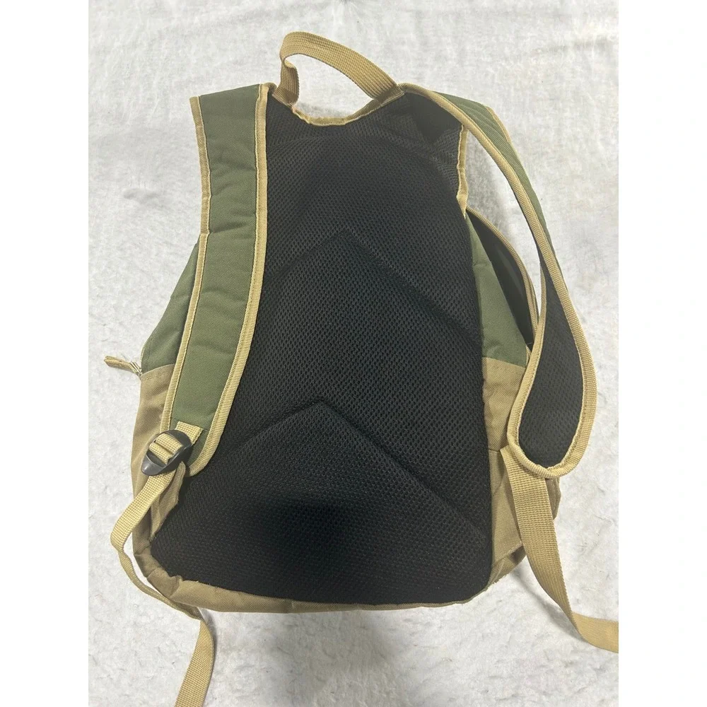 MLB Major League Baseball Backpack Olive Green Tan Sports Bag with Helmet Flap
